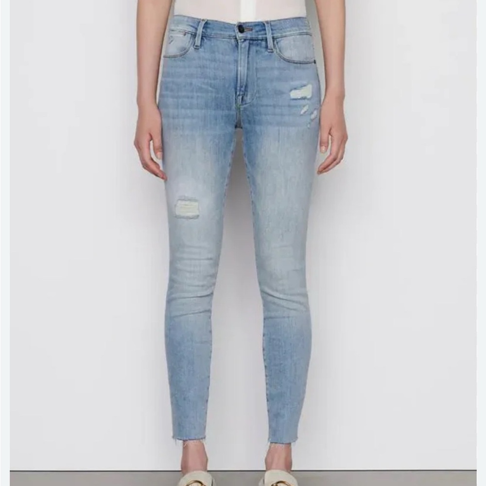 Frame Denim Light Blue Skinny Jeans